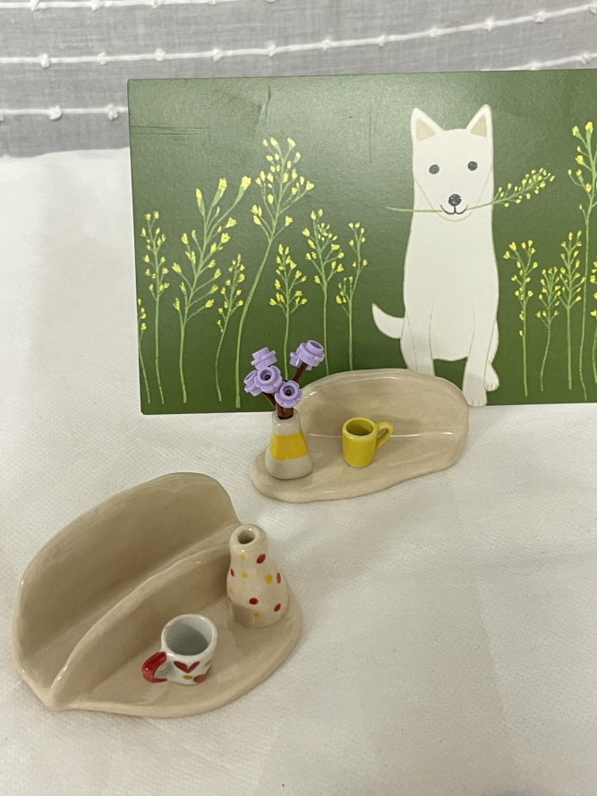 도자기 명함 꽂이